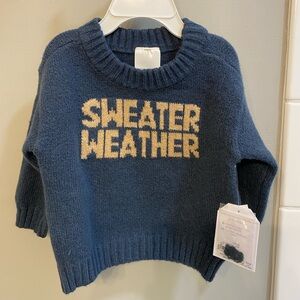 Little Co Blue Sweater Weather Sweater / Size 6m / NWT